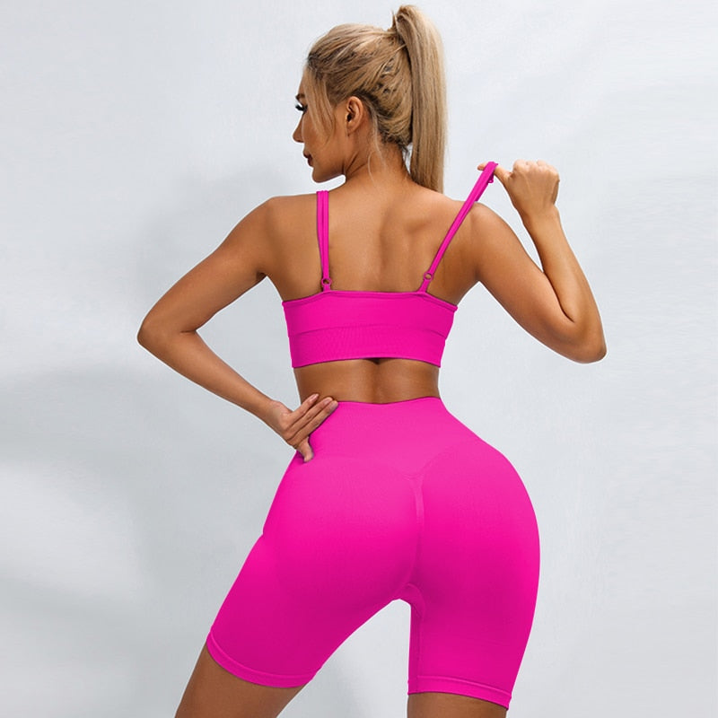 Seamless Yoga Set Shorts Women Fitness Suit for Sports Sets Gym Wear Workout Clothes for Woman Sportswear Sport Outfit Ladies